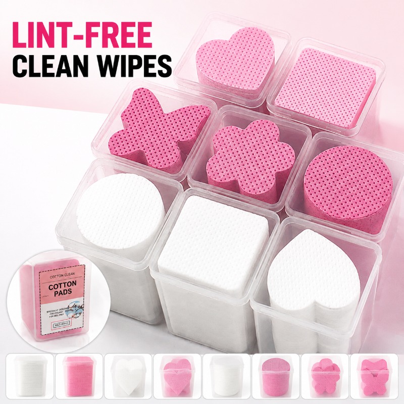 Eyelash Extension Cleaning - 200Pcs Eyelash Glue Cleanup Wipes Nonwoven