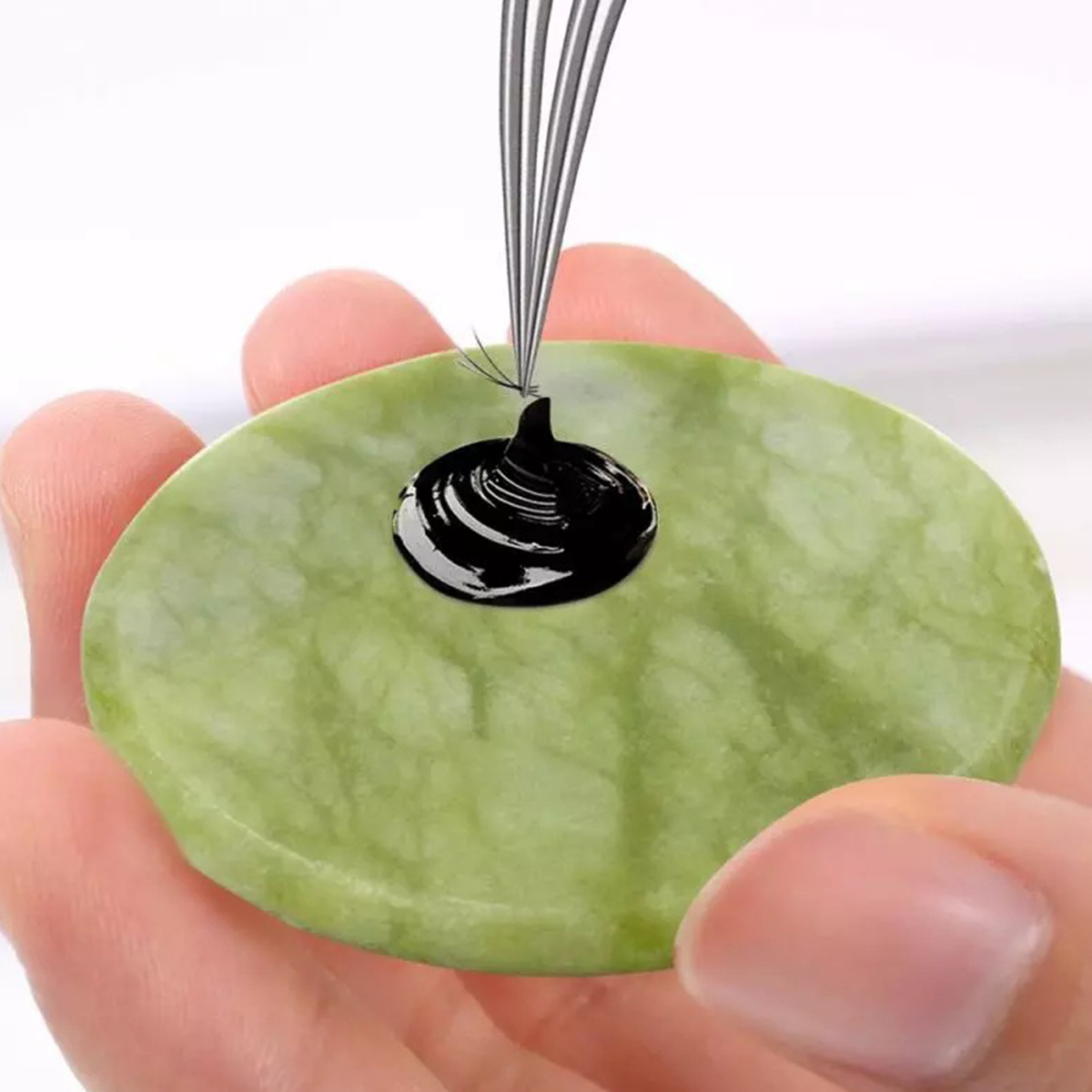 1/2PCS Eyelash Glue Pallet Las - Lash Tile Palette ulasan dan harga