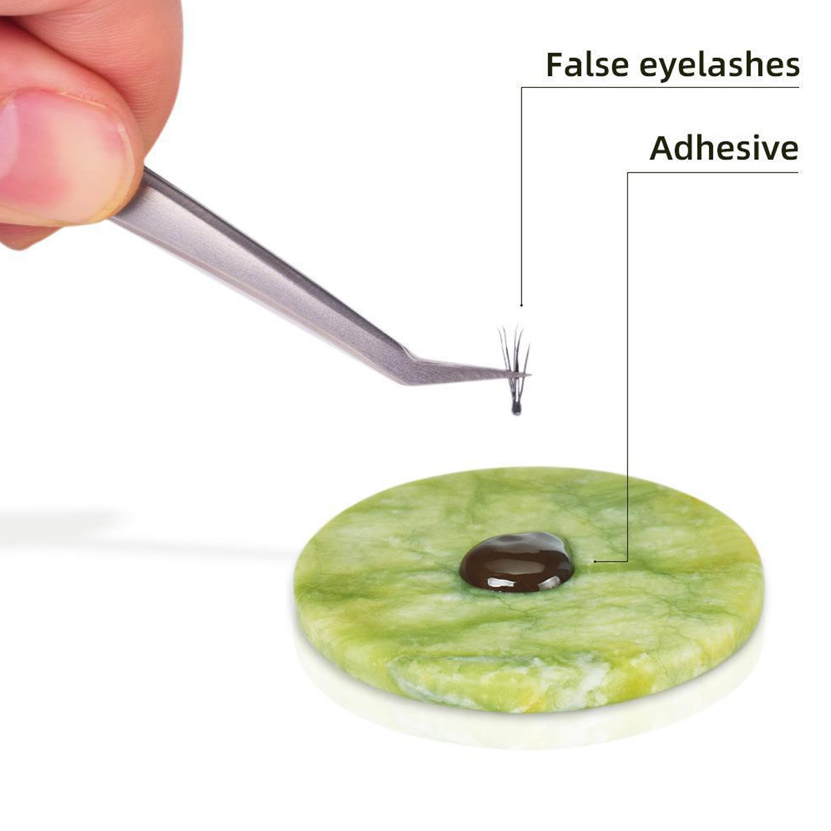 1/2PCS Eyelash Glue Pallet Las - Lash Tile Palette ulasan dan harga