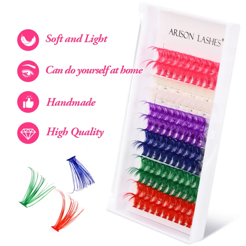 ARISON 12 Rows Mixed Colored C - Lash Tile Palette ulasan dan harga