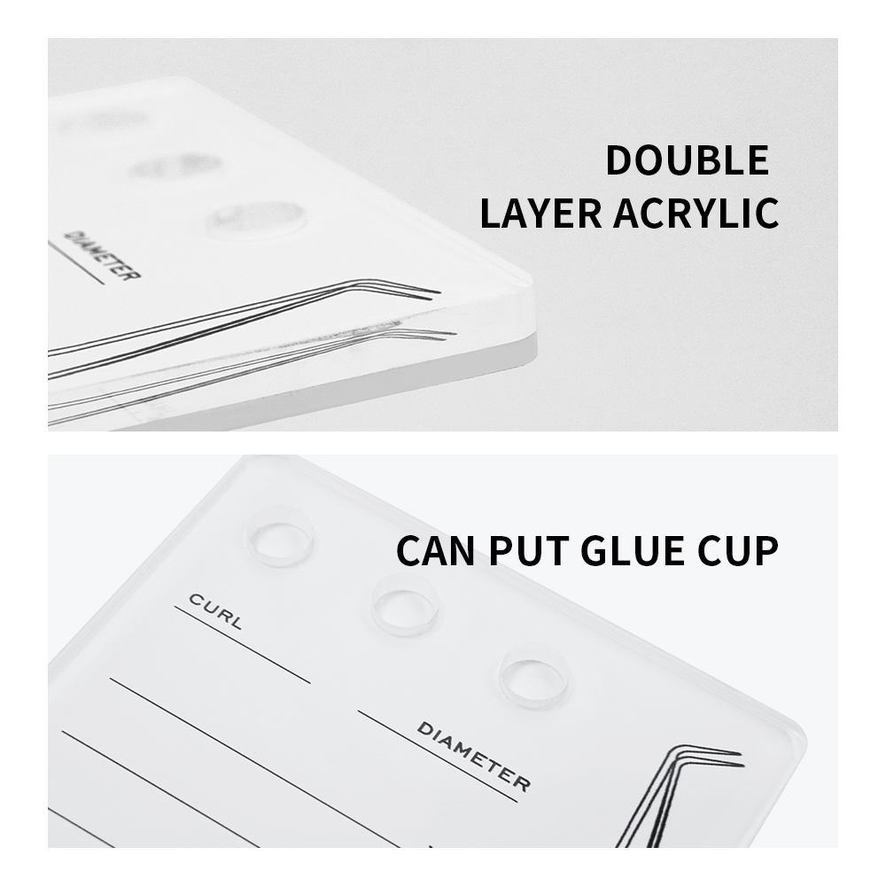 GAHAMACA Acrylic Lashes Holder - Lash Tile Palette ulasan dan harga