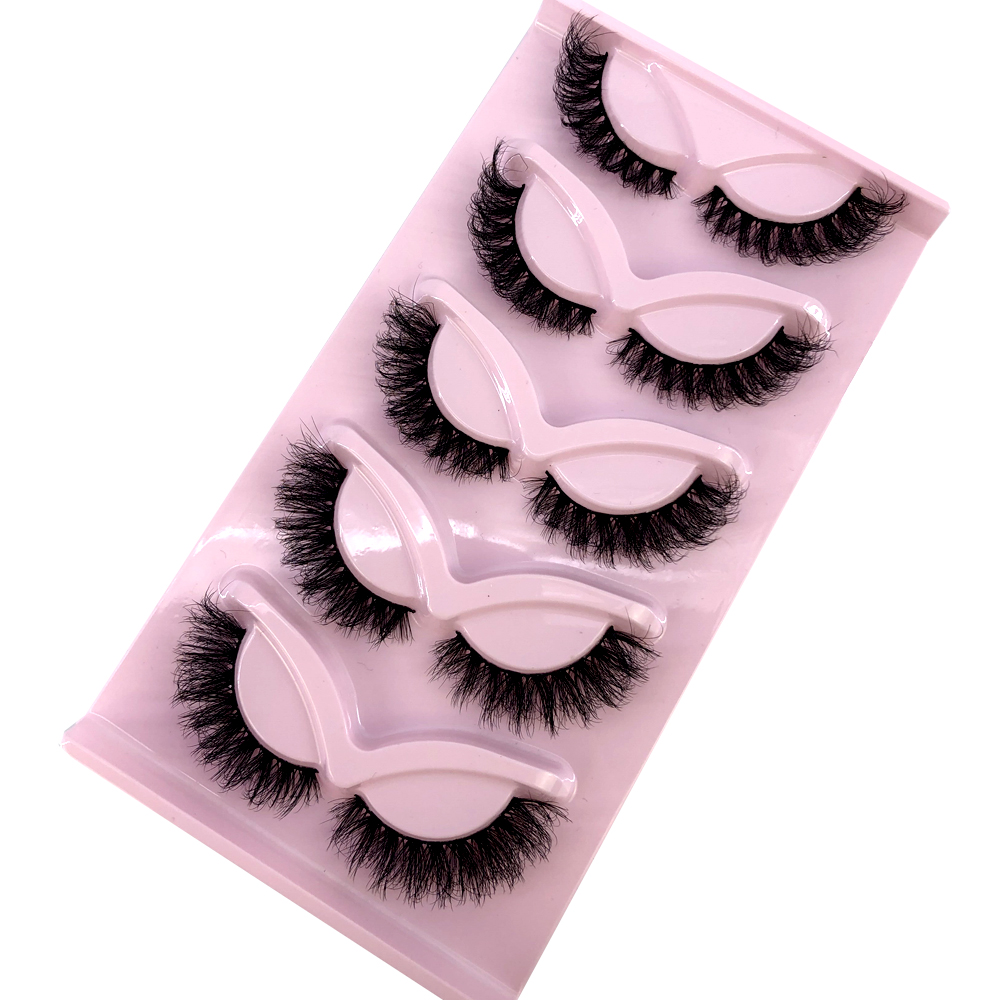 AMSDCN 5 pairs False Eyelashes - Eyelash Extension Cat Eye ulasan dan harga