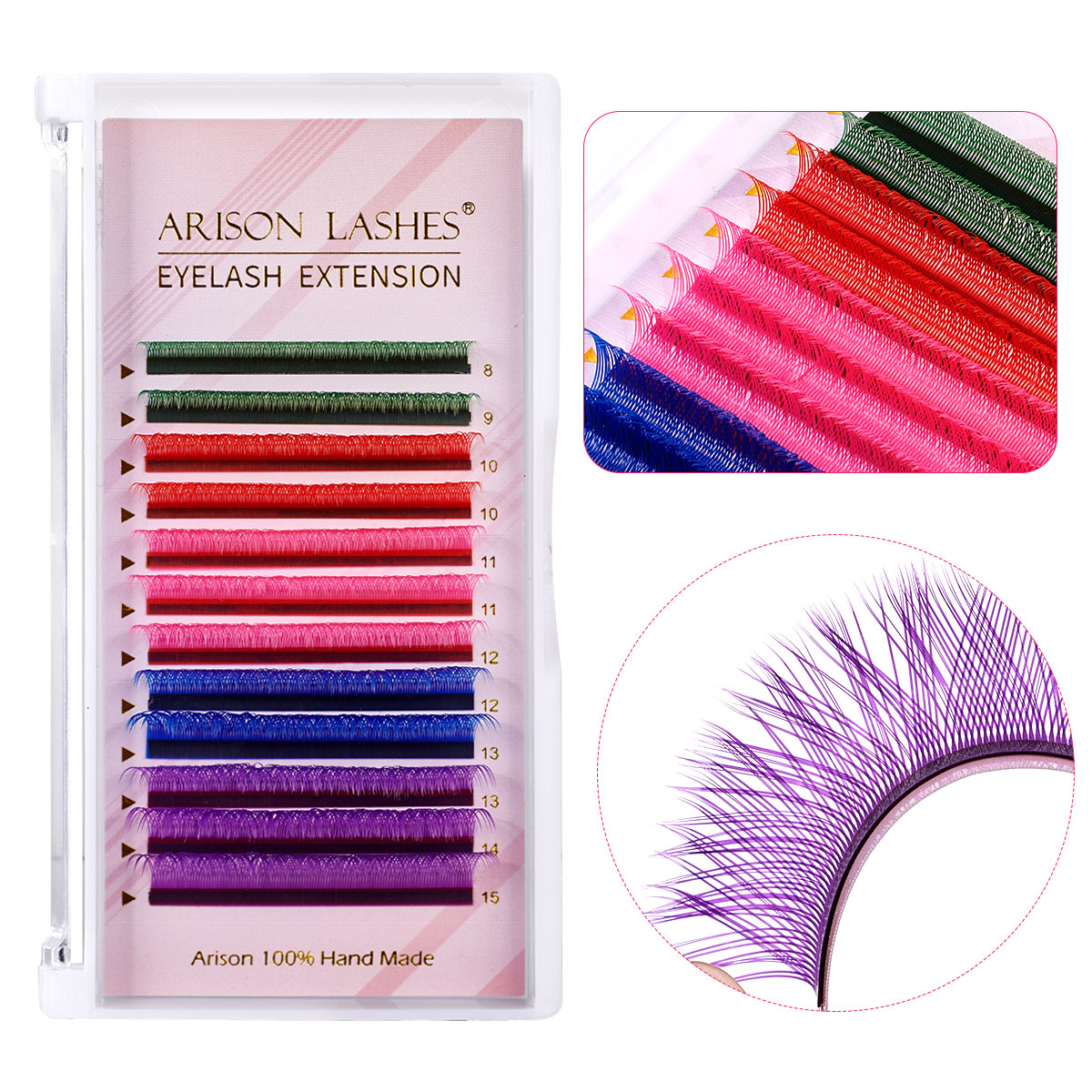 ARISON Mixed Color YY Lashes P - Lash Tile Palette ulasan dan harga