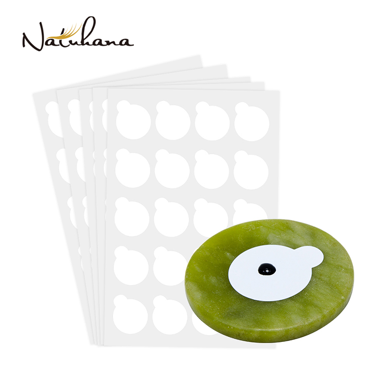 NATUHANA Round Jade Stone Fals - Lash Tile Palette ulasan dan harga