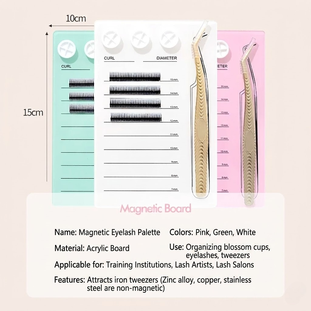 Magnetic Eyelash Extension Pal - Lash Tile Palette ulasan dan harga
