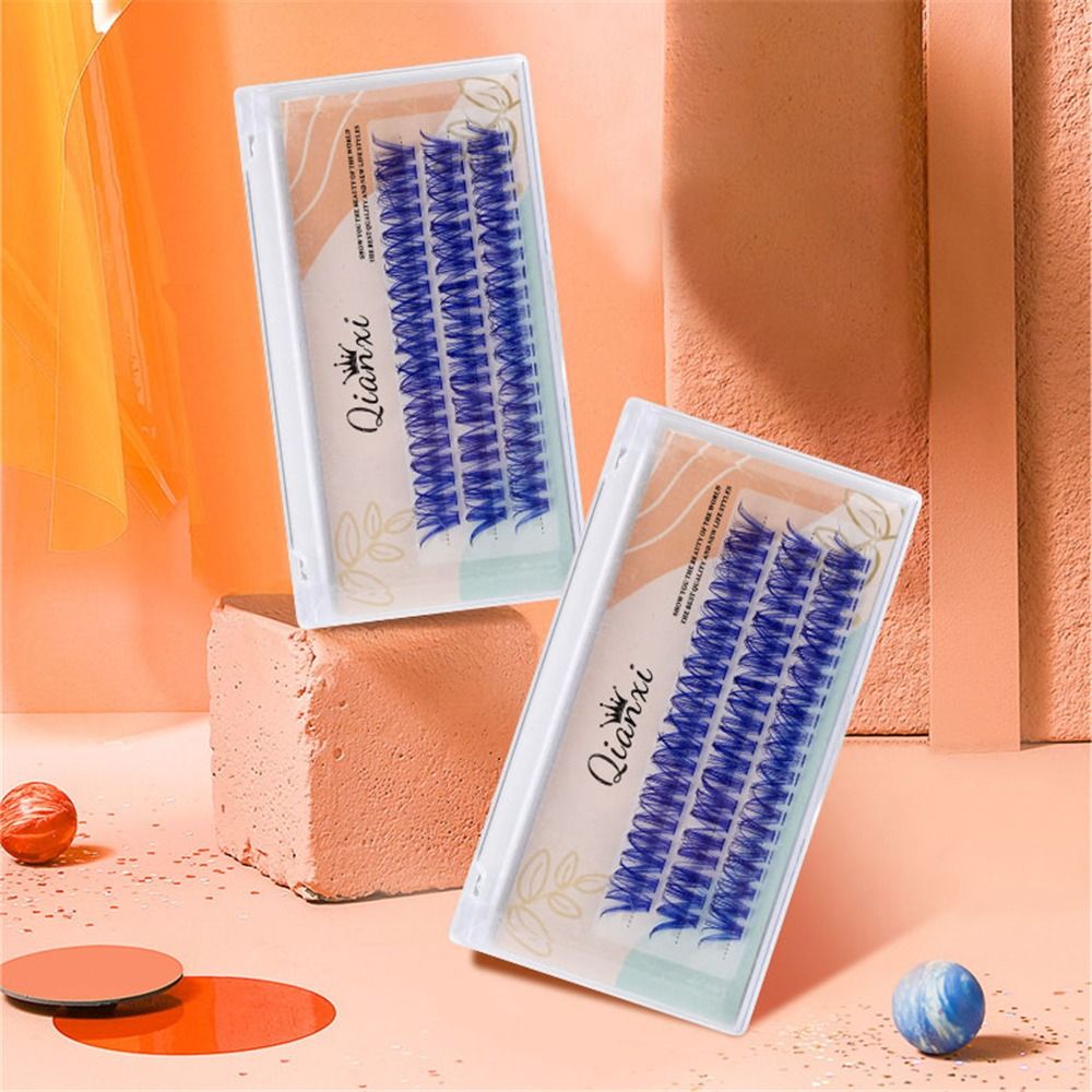 Colorful Colored Lash Clusters - Eyelash Extension Home Service ulasan dan harga