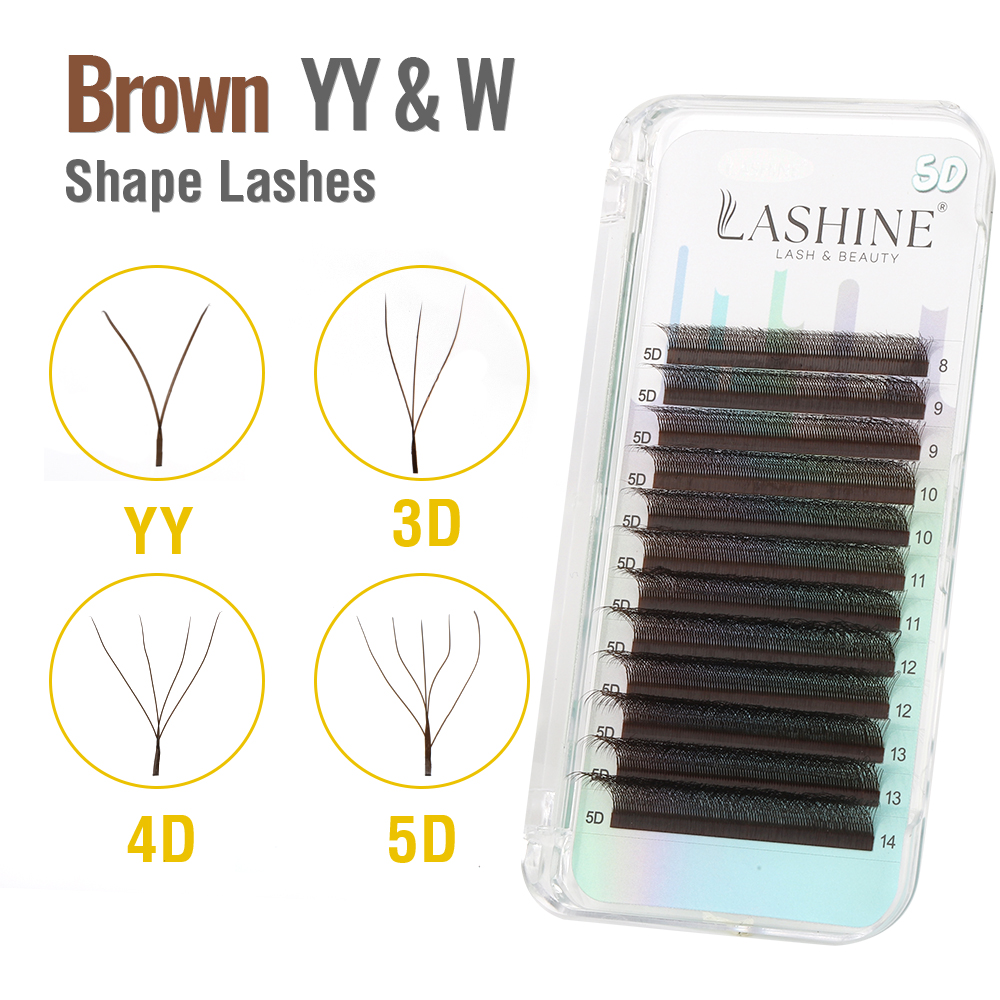 LASHINE Brown YY/3D/4D/5D W Sh - Eyelash Extension Yelix ulasan dan harga