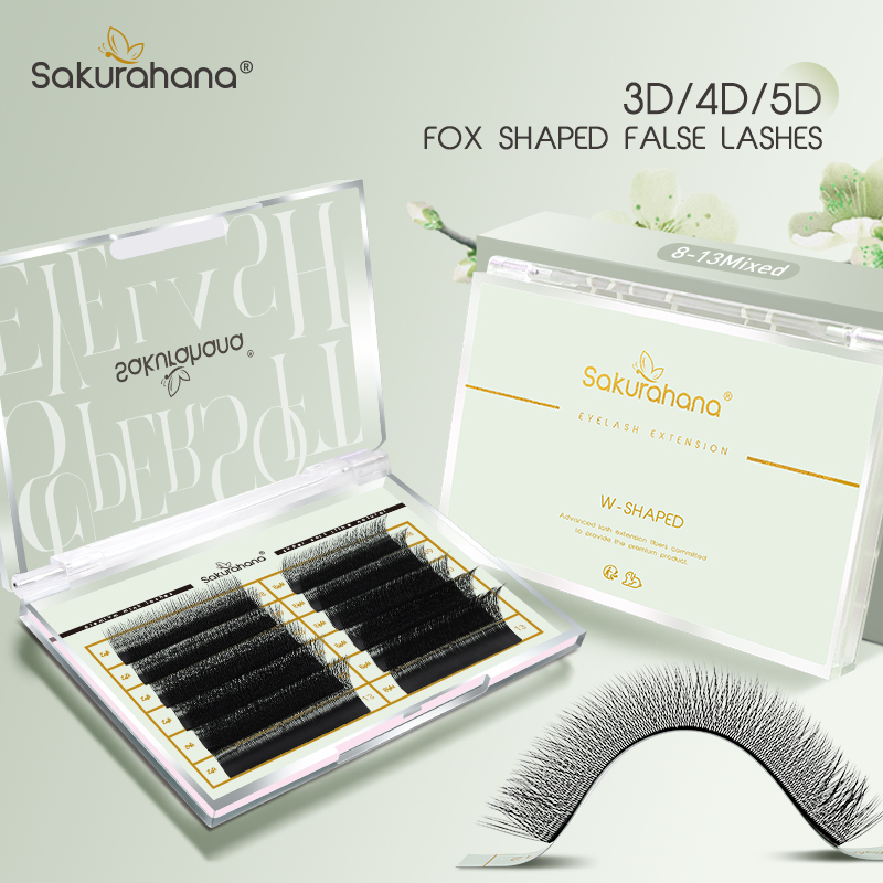 SAKURAHANA Fox 3D 4D 5D Shaped - Eyelash Extension Cat Eye ulasan dan harga