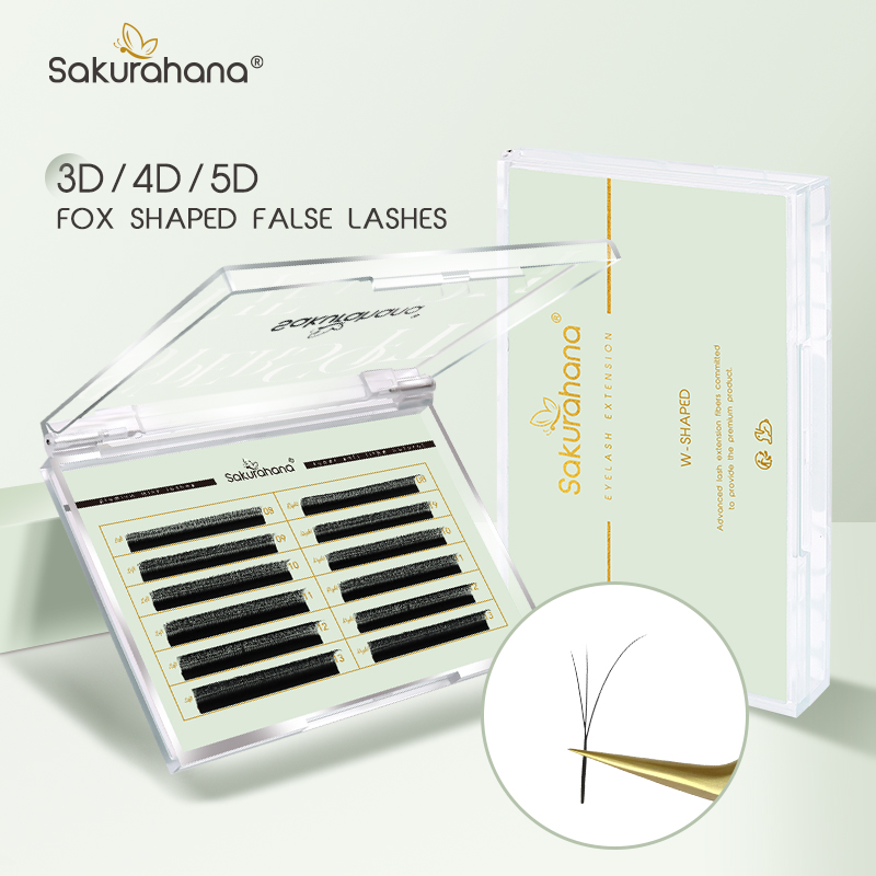 SAKURAHANA Fox 3D 4D 5D Shaped - Eyelash Extension Cat Eye ulasan dan harga