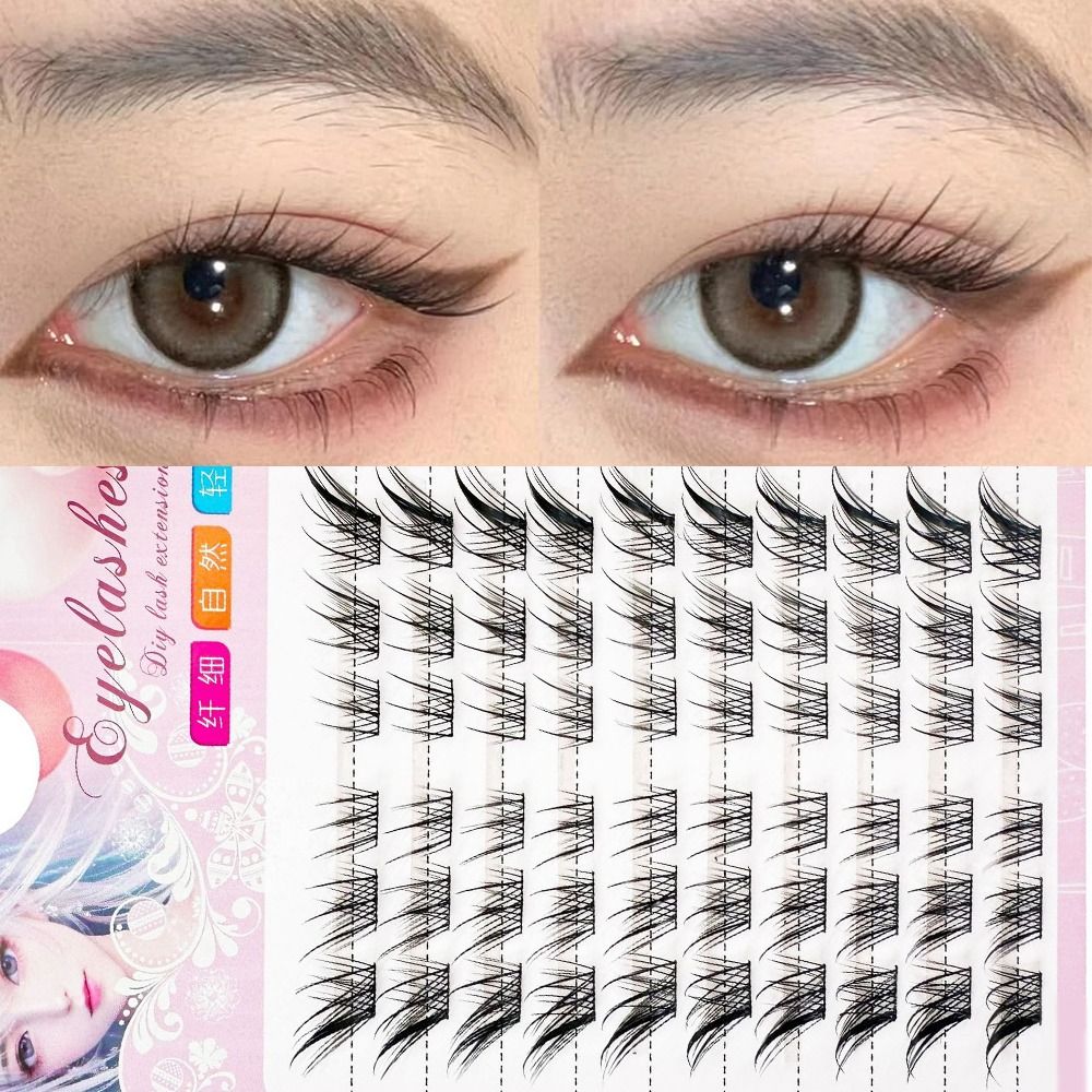 3D Cat Eye Clusters Lashes Nat - Eyelash Extension Cat Eye ulasan dan harga