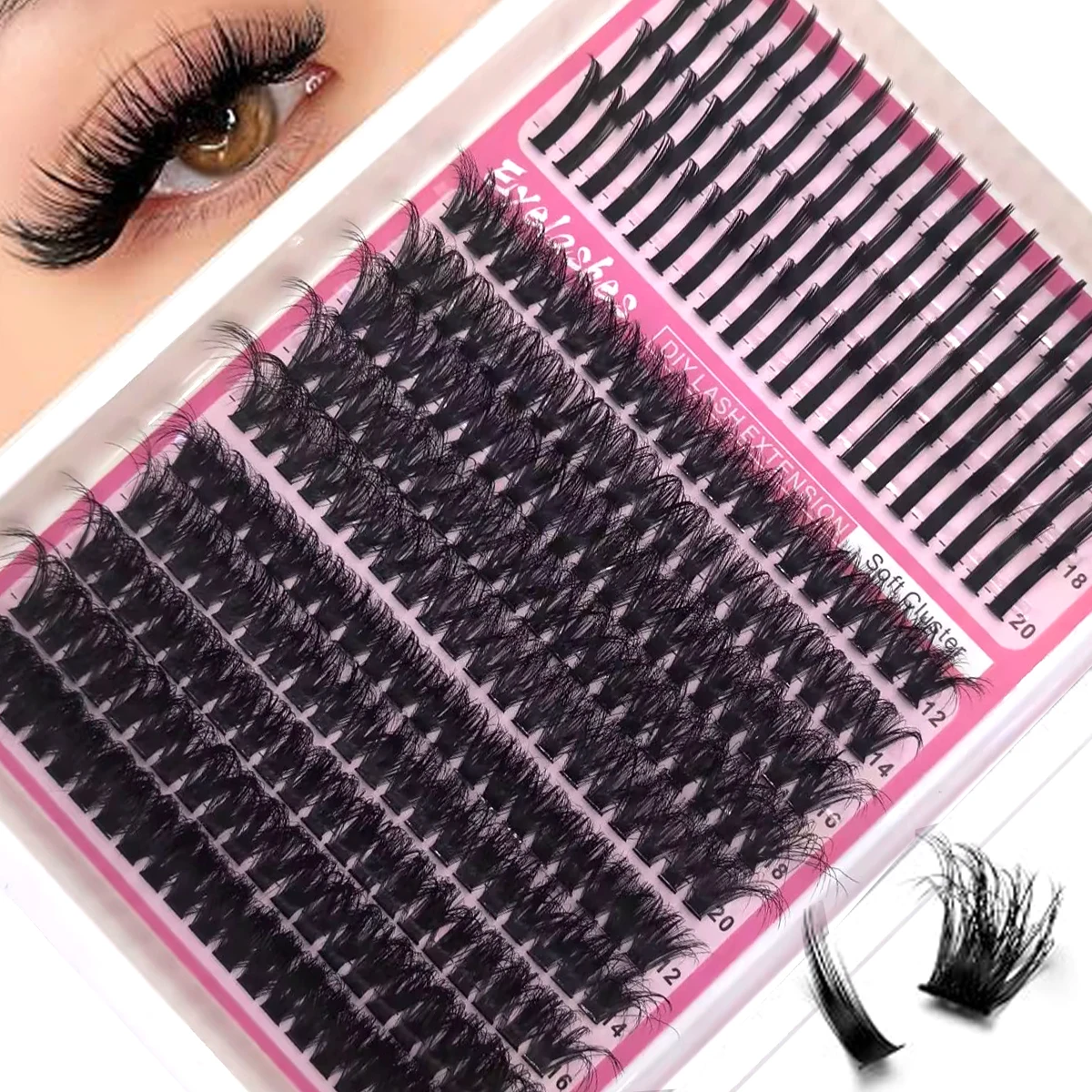 HBZGTLAD Spikes 60D-300D Reusa - Eyelash Extension Home Service ulasan dan harga